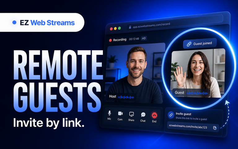 Record a Podcast/Interview With Remote Guests