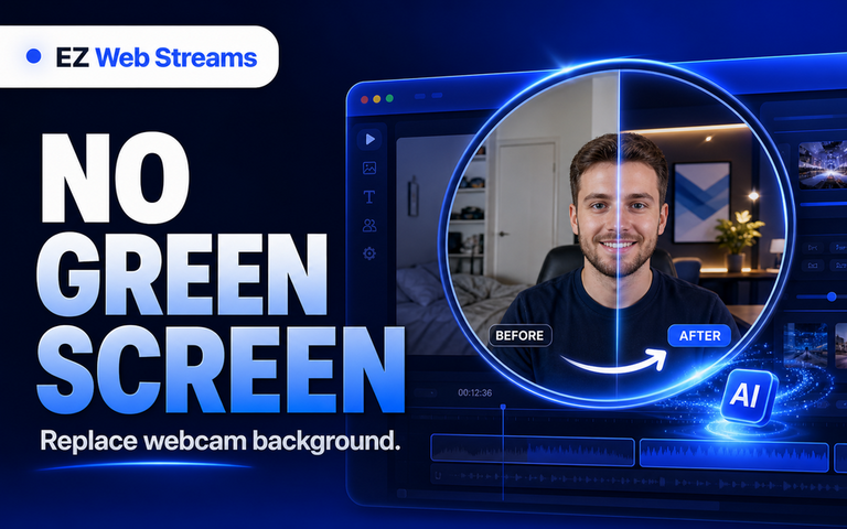 Replace Your Webcam Background, No Green Screen